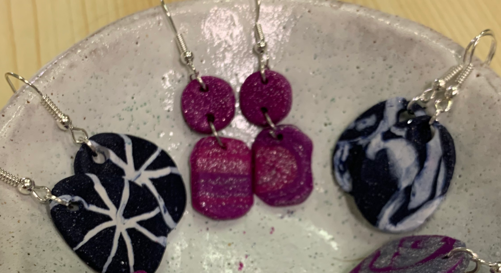 polymer clay earrings