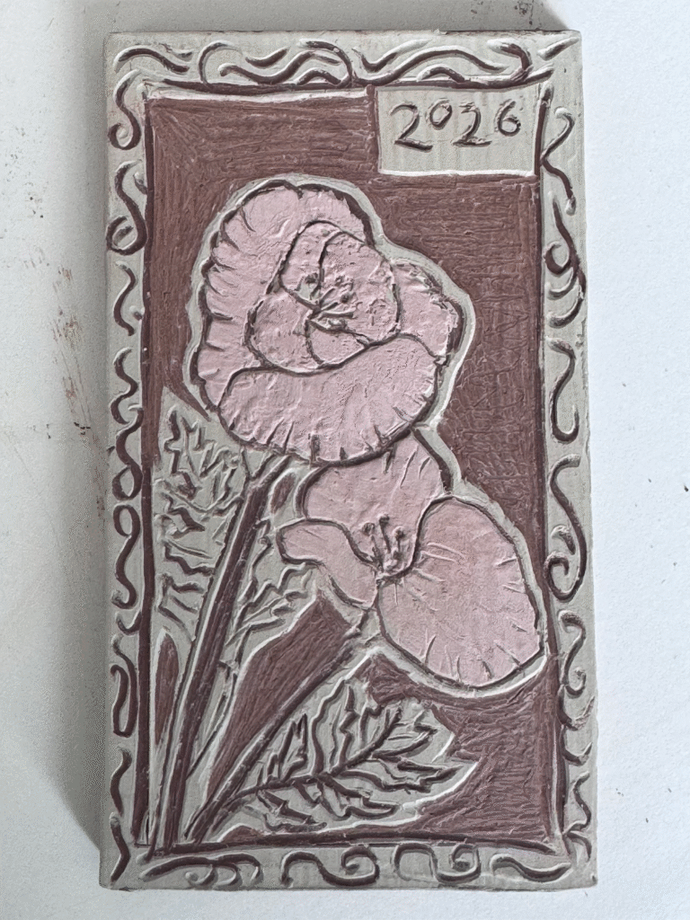 sgraffito tile